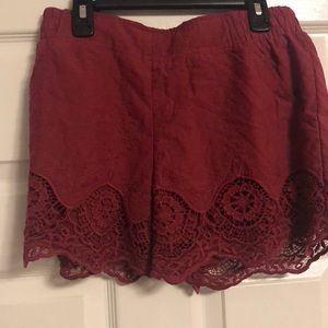 Lace shorts